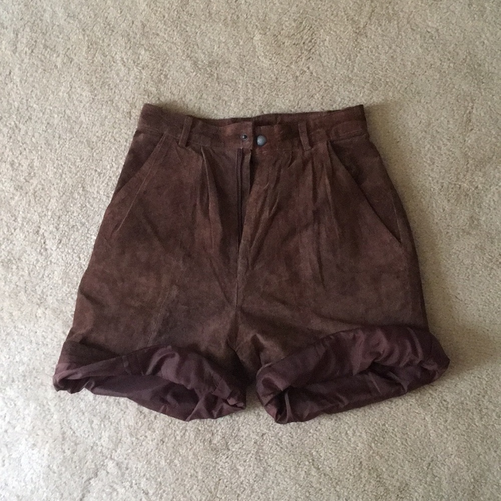 1980’s Suede High-Waisted Shorts